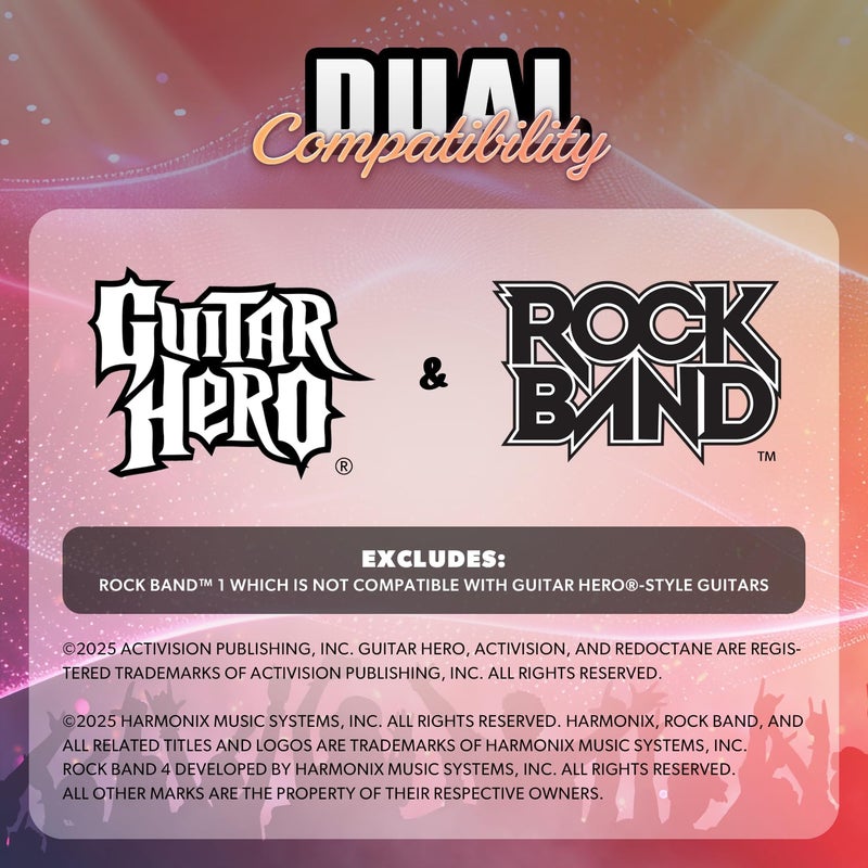 Hyperkin - Hyper Strummer - Wireless Wii Guitar Controller with Strap - Compatible with Guitar Hero and Rock Band Games (EXCLUDING: Rock Band 1) - Image 2